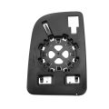 Car Rearview Right Passenger Side Upper Part Mirror Glass Replacement W Backing Plate Convex Heated White For Mercedes Sprinter