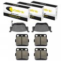 Caltric Front Left Right And Rear Brake Pads For Honda Rancher 420 4x4 2009 2010 2011 2012 2013-2023