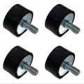 4 Rubber Floorboard Footwell Mounts For Polaris 1999-2002 Magnum 500 Atv Utv 