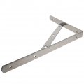 Mromax 2pcs Shelf Bracket 13 8 X 3inch 110lbs Heavy-duty Stainless Steel Solid Support Corner Brace Joint Right Angle Silver
