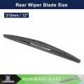 X Autohaux 2pcs Rear Windshield Wiper Blade Replacement For Honda Cr-v 2017-2022 Nissan Pathfinder 2006-2012 Mitsubishi