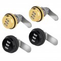 Combination Cabinet Cam Lock 3 Digit Password Coded Drawer Security Locks For Dressing Locker Letter Box 30mm-black