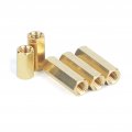 Khgwero 100pcs Hexagonal Double Pass Pillars Nut Circuit Board Connection Column Isolation Chassis Stud M2 M2 5 M3 Color Size