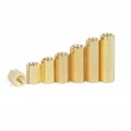 Khgwero 100pcs Hexagonal Double Pass Pillars Nut Circuit Board Connection Column Isolation Chassis Stud M2 M2 5 M3 Color Size