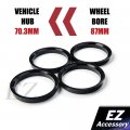 Hub Centric Ring Set 87 0mm Wheel Bore Od To 70 3mm Id For Chevy Gmc Buick
