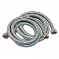 Eastman 41063 Braided Stainless Steel Washing Machine Hose 5 Ft Length 4-inch X 3 1-pair 