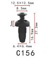 Autobahn88 Fascia Trim Grille Clip Compatible With Chrysler Gm 1994-on Ford 1985-on Oem N803494s 15679091 Pack Of 20