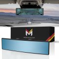 Mega Racer 10 63a 270mm Car Rear View Mirror Hd Blue Tint Panoramic Wide Angle Convex Surface 2 Interior Retractable Rubber 
