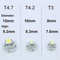 Pa Led 20pcs T4 2 12v Auto Dash Board Cluster Gauges Lights Bulbs For 79674-s3n-941 79607-shj-s01 36773-sep-a01 36774-sep-a01 
