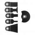 6pcs Standard Oscillating Saw Blade High Carbon Steel Multi Tools Blades Power Cutter For Plastic Wood And Soft Metals