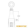 Powertec 70147-p2v 4-inch Od To 2-1 Hose Reducer Adapter For Dust Collection Systems 2 Pk