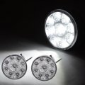Polarlander 2pcs Car Daytime Running Light 9w Led Round Fog Auto Drl Dc12v White