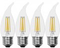 Ge Lighting Led Decorative Light Bulbs 3 5 Watt 40 Equivalent Soft White Medium Base Dimmable 4 Pack