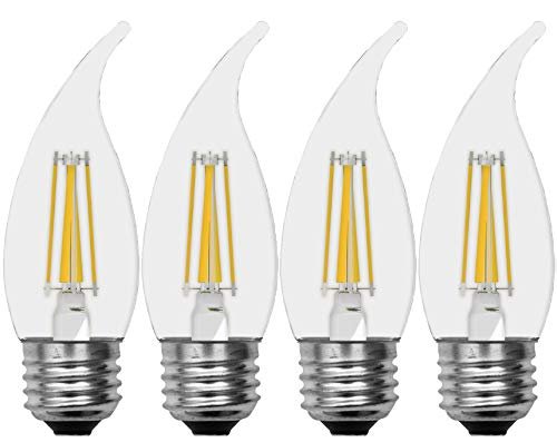 Ge Lighting Led Decorative Light Bulbs 3 5 Watt 40 Equivalent Soft White Medium Base Dimmable 4 Pack