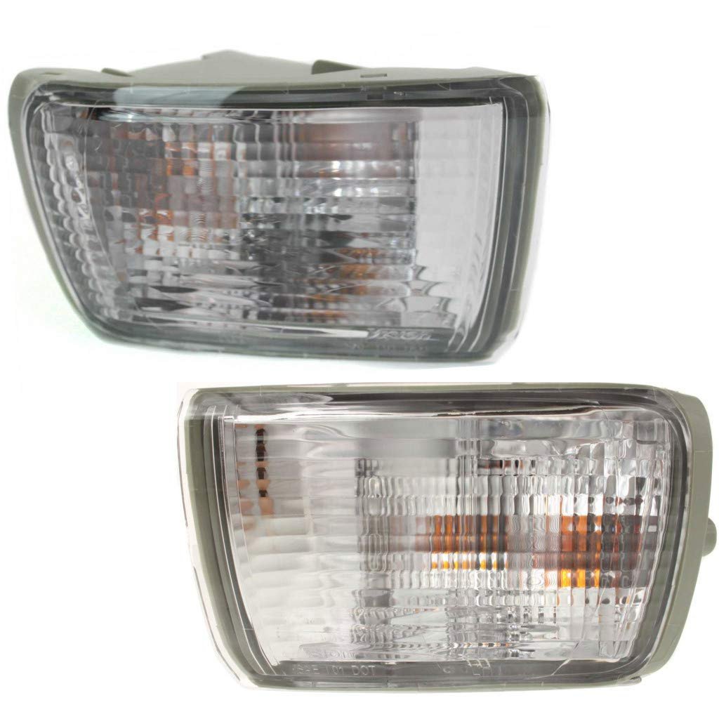Turn Signal Light Assembly For 2003 2004 2005 Toyota 4runner Front Driver And Passenger Side Pair With Bulbs To2532113
