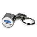 Ford Ranger Logo In White On Black Engine Piston And Rod Metal Key Chain