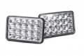 Avec Products 7x6 Luxx Series Led Conversion Headlights Clear Chrome 