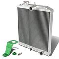 Full Aluminum 2-row 42mm Radiator Bundle With Green Stay Mount Bracket For Civic 92-00 Del Sol 93-97 Integra 94-01 Manual 