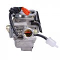Carburetor 24mm Air Filter For Gy6 150cc Atv Go Kart Scooter With Gas Lcw7607 Metal Polished Performance 