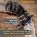 Powertec 70108 4 Inch Blast Gate For Dust Collector Collection Fittings