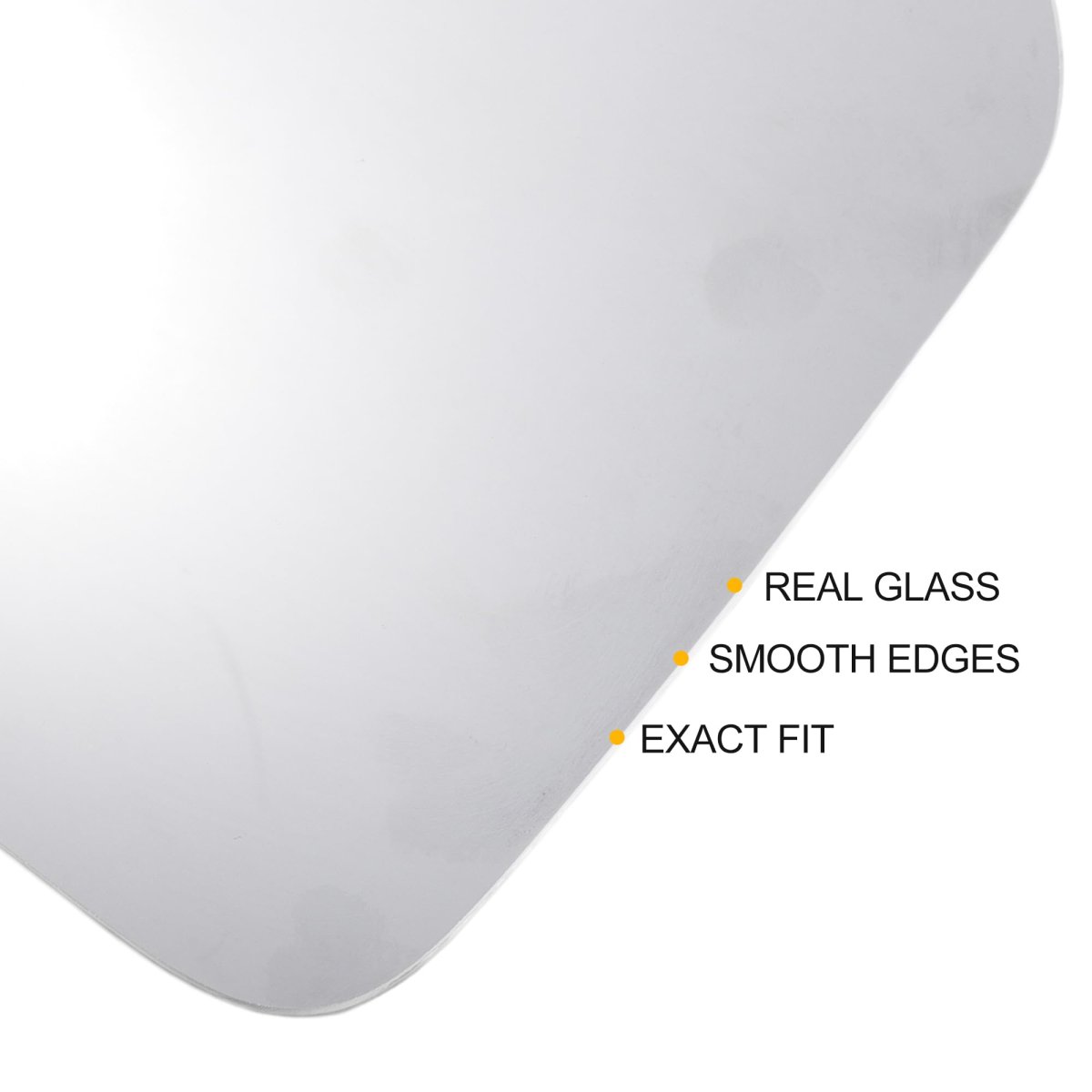 Car Rearview Left Side Mirror Glass Replacement W Backing Plate Non-heated White For Hyundai Santa Fe 2019-2023