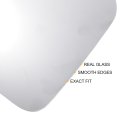 Car Rearview Left Side Mirror Glass Replacement W Backing Plate Non-heated White For Hyundai Santa Fe 2019-2023