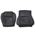 Front Driver Or Passenger Bottom Top Lean Back Replacement Leather Seat Covers Perforated Black For Jeep Commander 2006 2007 