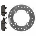 Caltric Front Right Brake Disc With Pads Compatible Can-am Maverick 1000r 2014-2015 2017-2018
