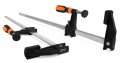 Clf4 24 In X 2 5 Quick Adjust Steel Bar Clamps With Throat And Micro Adjustment Handle 2 Pack 