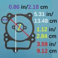 Tuzliufi Top End Head Rebuild Gasket Set Kit Compatible With Yamaha Wr250f Wr 2001-2009 2011-2013 Yz250f Yz 250f 2001-2012 2013