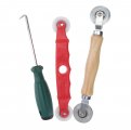 1 Set Pressure Wheel Screen Door Spline Retainer Rolling Tool Window Flat Remover Hook Tools For Plastic Screening