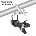 Uxcell Light Truss Clamps 1 W Stage Lighting Pipe C Clamp Aluminum Alloy For 57-2 4 Od Tube Max Load 60lb Silver 1pcs