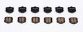 Z16 Evolution Ceramic Brake Pads Front For Chevrolet Corvette 2006 To 2013 Low Dust Noise Free Braking Part Number 16-1185f 