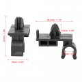 X Autohaux 10pcs Car Plastic Fasteners Hood Prop Rod Retainer Clip Black Single Hole Holder Clamp 28 6x27mm