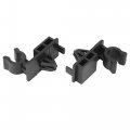 X Autohaux 10pcs Car Plastic Fasteners Hood Prop Rod Retainer Clip Black Single Hole Holder Clamp 28 6x27mm