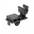 X Autohaux 10pcs Car Plastic Fasteners Hood Prop Rod Retainer Clip Black Single Hole Holder Clamp 28 6x27mm