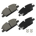 D2345 Front Ceramic Disc Brake Pad Set With Hardware For Cadillac Ct4 Chevrolet Equinox Malibu And Gmc Terrain 
