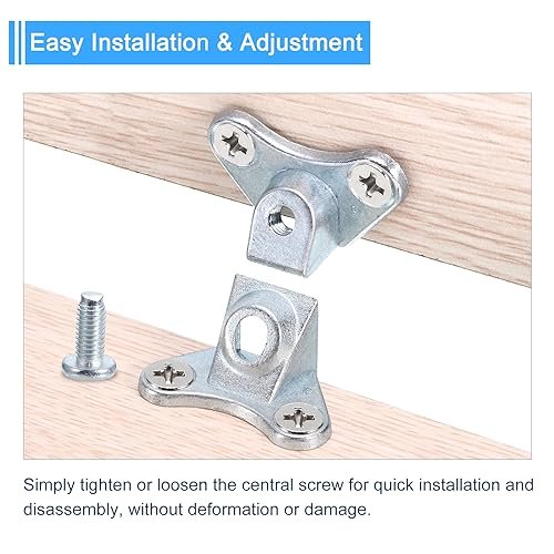 4pcs Removable Corner Brace Plastic Butterfly L Brackets Right Angle Support With Screws For Shelves Cabinets Wood Furniture