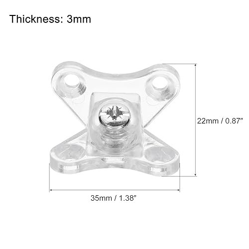 4pcs Removable Corner Brace Plastic Butterfly L Brackets Right Angle Support With Screws For Shelves Cabinets Wood Furniture