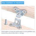 4pcs Removable Corner Brace Plastic Butterfly L Brackets Right Angle Support With Screws For Shelves Cabinets Wood Furniture