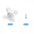 4pcs Removable Corner Brace Plastic Butterfly L Brackets Right Angle Support With Screws For Shelves Cabinets Wood Furniture