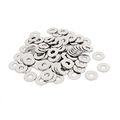 M6x18mmx1 5mm Stainless Steel Round Flat Washer For Bolt Screw 100pcs 