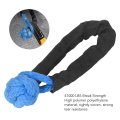 Synthetic Soft Shackle 20mm 41000 Lbs Break Strength Recovery Rope With Protective Sleeve For Truck Large Suvs Offroad Vehicle