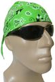 Skull Cap Neon Lime Green Paisley With Sweatband Aka Bikers Head Wrap Headwrap Durag Doo Rag Bandana Bandanna 80 Polyester 20