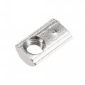 Uxcell M5 T Slot Nuts Roll In Spring T-nut With Ball Carbon Steel For 2020 Series Aluminum Extrusion Profile Rail 6mm 30pcs