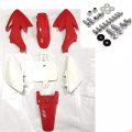 Httmt- Compatible With Crf Xr Xr50 Crf50 125cc Pit Dirt Bike Red Plastic Fender Body Work Fairing Bolt