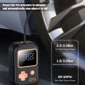 Electric Tire Air Compressor With Pressure Gauge Dc 5v 2a Inflator Pump For Bike Motorcycle Car Tires Balls Built In Battery