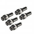 Uxcell 5pcs Ac 10a 250v 6mm X 30mm Black Electrical Panel Mounted Screw Cap Fuse Holder