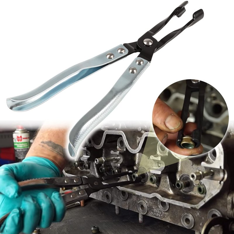 Hw0107 Valve Stem Seal Pliers Removal Tool For Overhead Camshaft Engines Universal Fit Most Cars And Aftermarket Seals