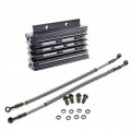 Jcmoto Engine Oil Cooler Radiator Kit For Pit Dirt Monkey Bike 110cc 125cc 140cc Black 